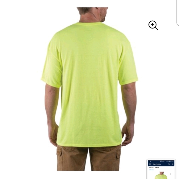 Walls Hi Vis Safety Tee Stay Tucked Length 2X - Picture 2 of 2